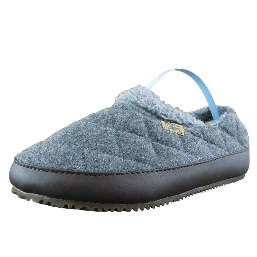 Freewaters Women Slipper Shoes Gray Fabric Slip On Size 6 Medium